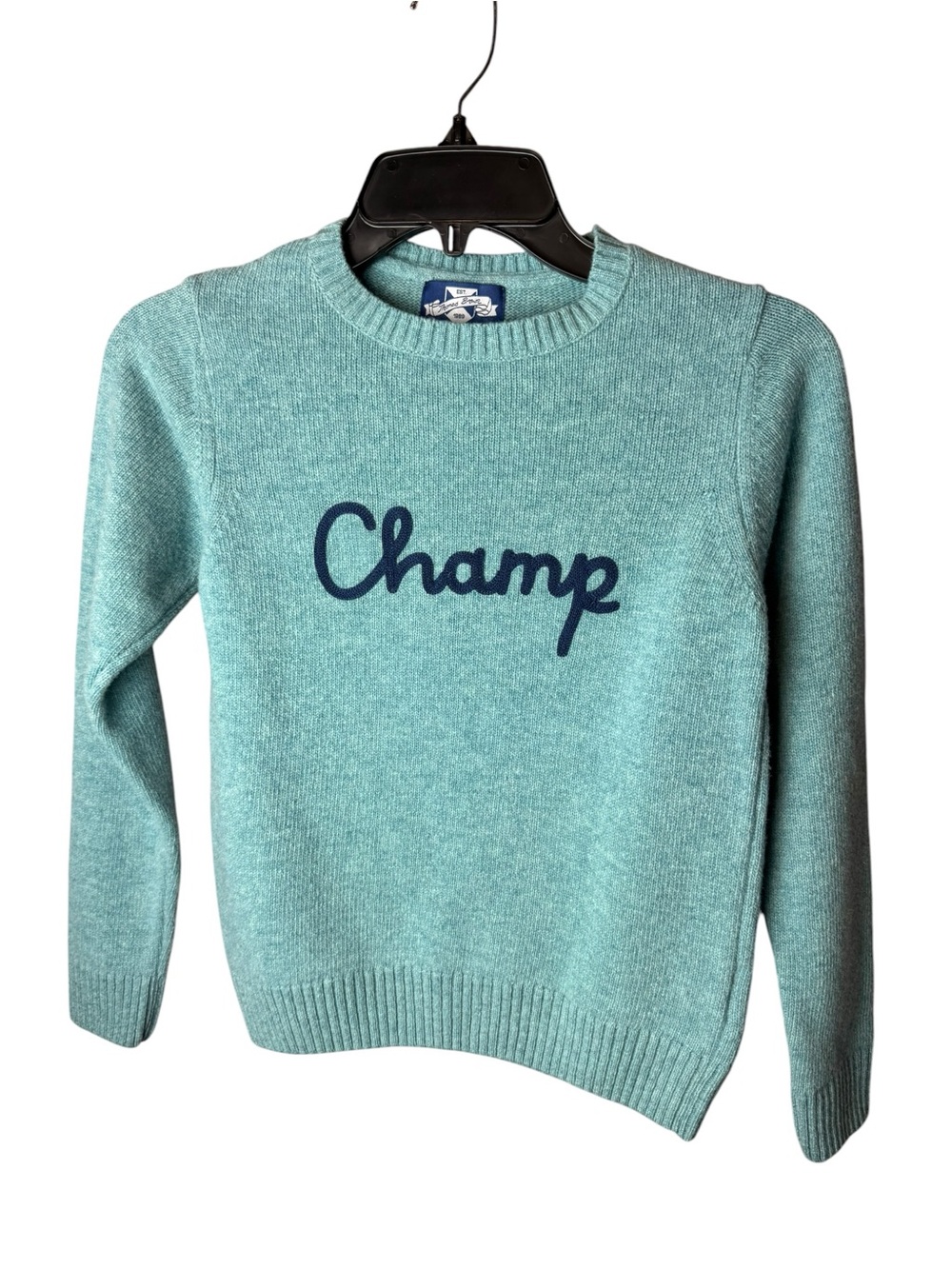 Thomas Brown Champ Crewneck Sweater - Teal Blue 10/11Y